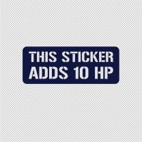 10hp Motercycle Vinyl Decal Sticker