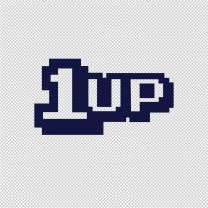 1Up Character Games Vinyl Decal Sticker