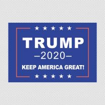 2020 President Donald Trump Keep America Great Face Body Vinyl Decal Sticker