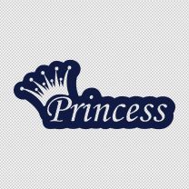 Princess With Crown Decal Sticker