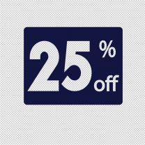 25 Percent off For Sale Vinyl Decal Stickers