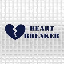 Heart Breaker Decal Sticker 