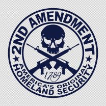 2nd Amendment Gun Funny Decal Sticker 