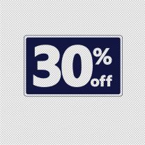 30 Percent Off For Sale Vinyl Decal Stickers