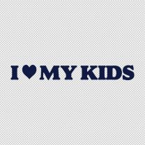 I Love My Kids Heart Decal Sticker