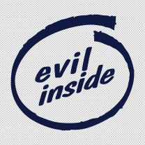Evil Inside Decal Sticker