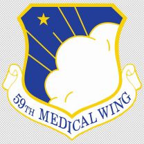 59Th Medical Wing Emblem Logo Shield Decal Sticker