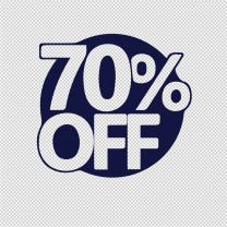 70 Percent Off For Sale Vinyl Decal Stickers