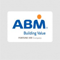 Abm Industries Company Logo Graphics Decal Sticker
