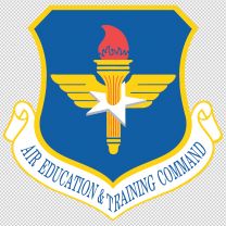 Air Education And Training Command Army Emblem Logo Shield Decal Sticker