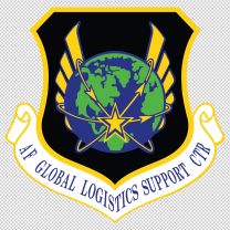 Air Force Global Logistics Support Center Army Emblem Logo Shield Decal Sticker