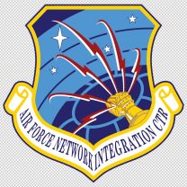 Air Force Network Integration Center Emblem Logo Shield Decal Sticker