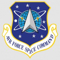 Air Force Space Command Army Emblem Logo Shield Decal Sticker