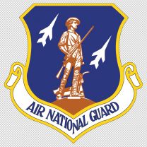 Air National Guard Army Emblem Logo Shield Decal Sticker
