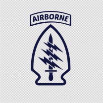 Airborne Military Vinyl Decal Sticker