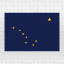 Alaska State Flag Decal Sticker