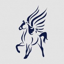 Alert Pegasus Horse Decal Sticker