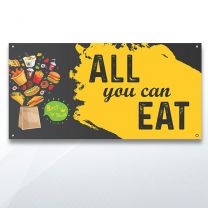 All You Can Eat Digitally Printed Banner