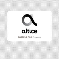 Altice Company Logo Graphics Decal Sticker