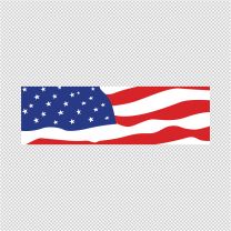 America Flag Bumper Decal Sticker