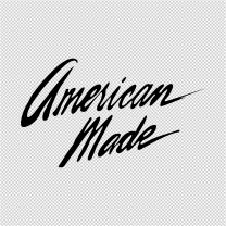American Made Signature Decal Sticker