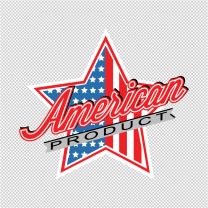 American Start Shape Product Decal Sticker