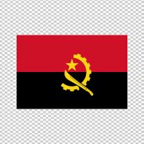 Angola Country Flag Decal Sticker