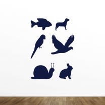 Animals Silhouette Vinyl Wall Decal