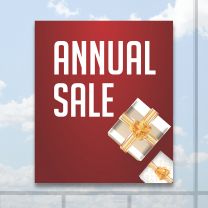 Annual Sale Full Color Digitally Printed Window Poster