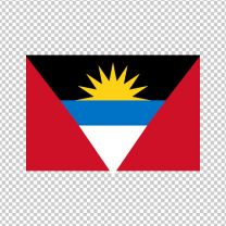 Antigua And Barbuda Country Flag Decal Sticker