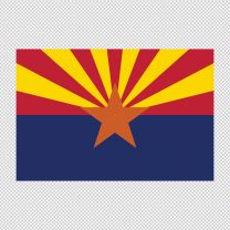 Arizona State Flag Decal Sticker