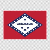 Arkansas State Flag Decal Sticker