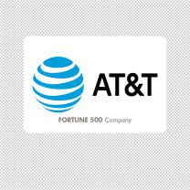 At&t Company Logo Graphics Decal Sticker