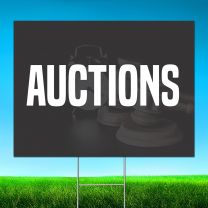 Auctions Digitally Printed Street Yard Sign