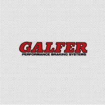 Authentic Galfer Performance Braking Systems Decal Sticker