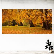 Autumn Fall Yellow Tree Leaves Graphics Pattern Wall Mural Vinyl Decal