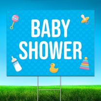 Baby Shower Digitally Printed Street Yard Sign