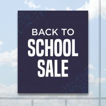 Back To School Sale Full Color Digitally Printed Window Poster