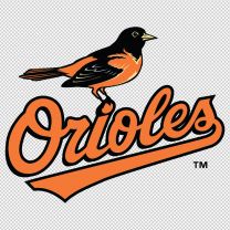 Baltimore Orioles Baseball Team Logo Decal Sticker