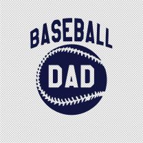 Baseball Mother Father Vinyl Decal Stickers