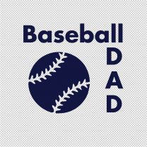 Baseball Mother Father Vinyl Decal Sticker
