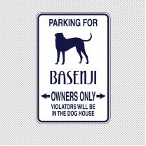 Basenji Dog Animal Shape Vinyl Decal Sticker