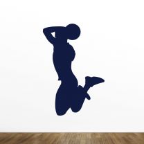 Basketball Silhouette Vinyl Wall Decal Style-B