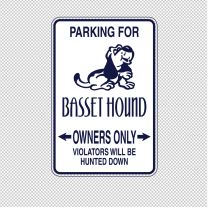 Basset Hound Dog Animal Shape Vinyl Decal Sticker