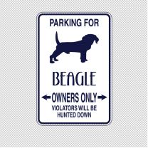 Beagle Dog Animal Shape Vinyl Decal Sticker