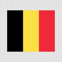 Belgium Country Flag Decal Sticker