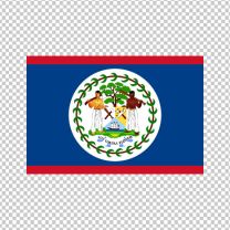 Belize Country Flag Decal Sticker