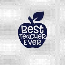 Best Teacher Events Vinyl Decal Stickers