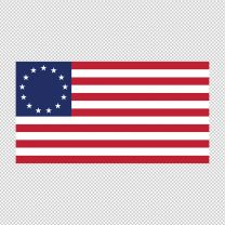 Betsy Ross State Flag Decal Sticker