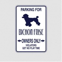 Bichon Frise Dog Animal Shape Vinyl Decal Sticker